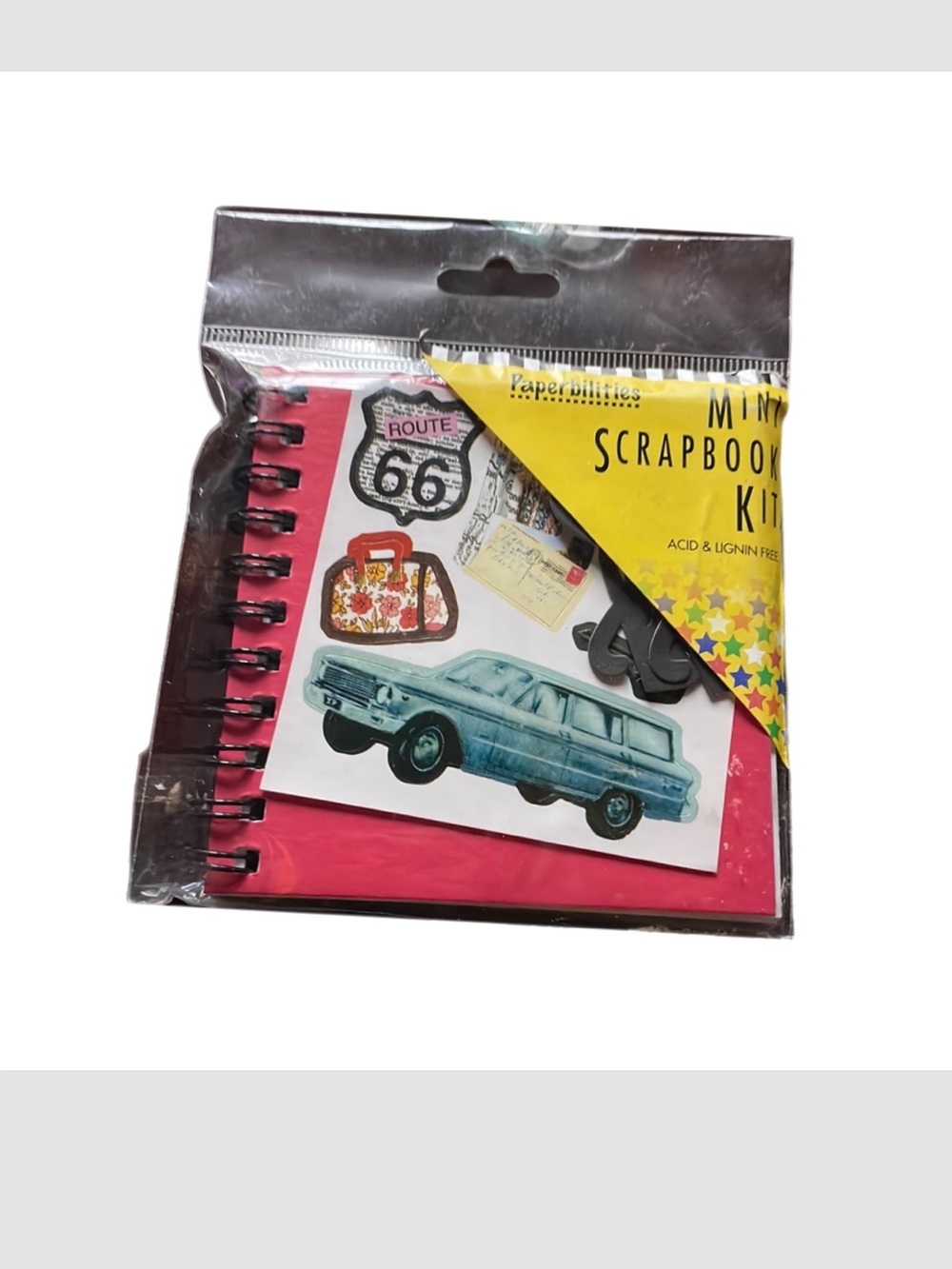 New Mini Scrapbooking kit. Red. Car Trip.